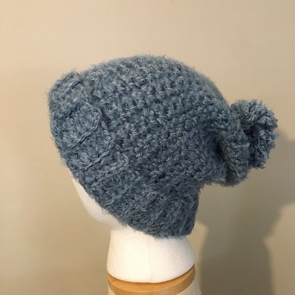 Crochet Hygge Beanie| Fuzzy Crochet Beanie| Slouchy Hat for Women| Handmade Hats - Picture 6 of 10